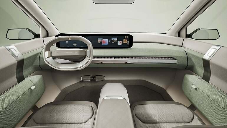 En el interior del Kia Concept EV3 también se emplean fibras de micelio