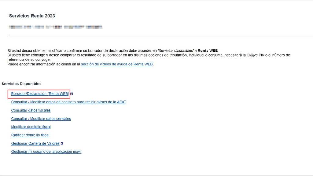 Entra en el borrador y rellena los datos identificativos