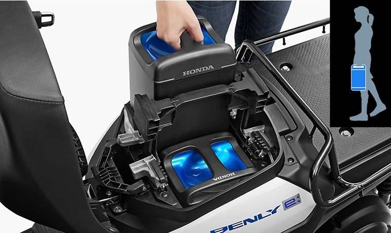 Baterías intercambiables, como las que ya comercializa Honda para otros productos