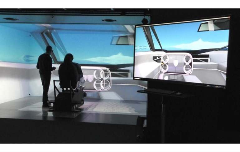 En los simuladores de conducción virtual ya se está poniendo a prueba el volante Hypersquare