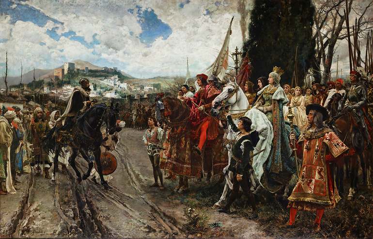 La rendición de Granada, obra de Francisco Pradilla
