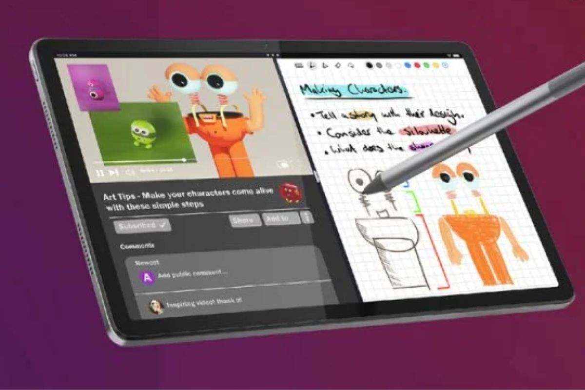 Esta tablet de Lenovo con funda y pen incluidos es perfecta para trabajar o estudiar y está tirada de precio en PcComponentes