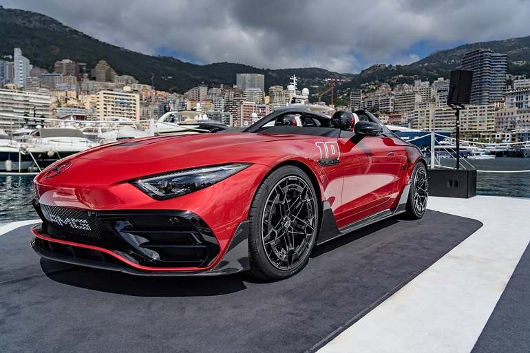 Mercedes-AMG PureSpeed en su presentación en Mónaco, el primero de unas series ultra-exclusivas Mercedes-Benz Mythos