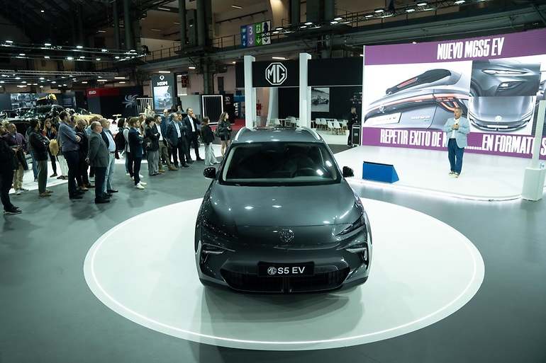 Presentación a la prensa del S5 EV durante en el Automobile de Barcelona
