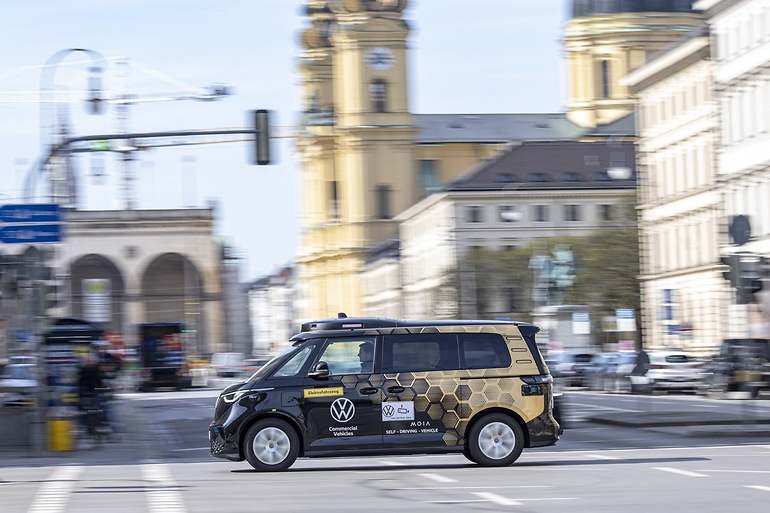 El robotaxi Volkswagen ID.Buzz de ADMT contará con el sistema de Mobileye