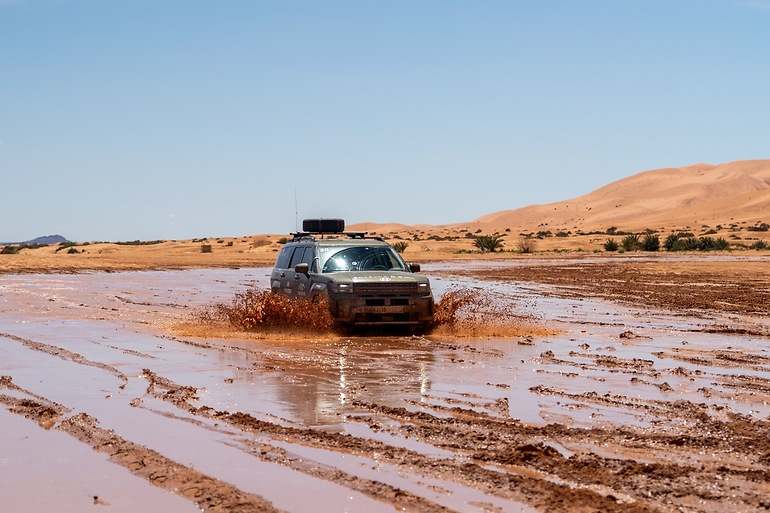 Los ríos de arena, que en su día fueron ríos, este año han sido recuperados por la naturaleza convirtiéndose en barrizales