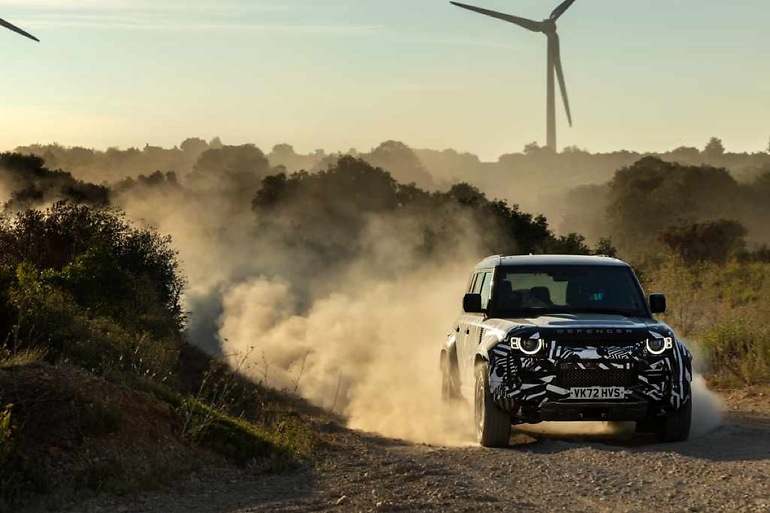 Defender Octa en su fase de prototipo, que se revelará el 3 de julio