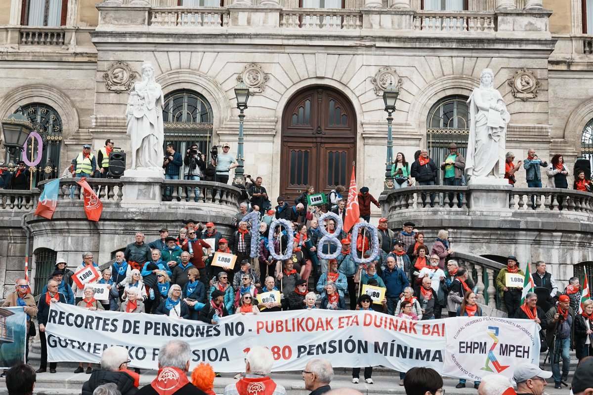 Los pensionistas vascos convocan nuevas manifestaciones tras el rechazo de sus peticiones