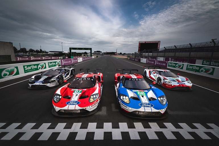 Los Ford GT pudieron vestirse con los colores de Le Mans de los años 60, pero no usar su nombre, Ford GT40