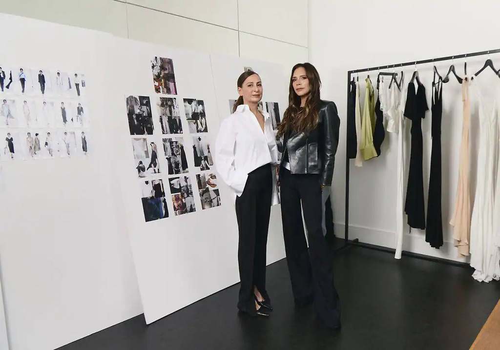 Victoria Beckham y Justi Ruano, la directora creativa de Mango