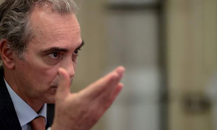 Jacobo Daz CFO de Bankinter en un momento de la entrevista JUAN CARLOS ROJAS