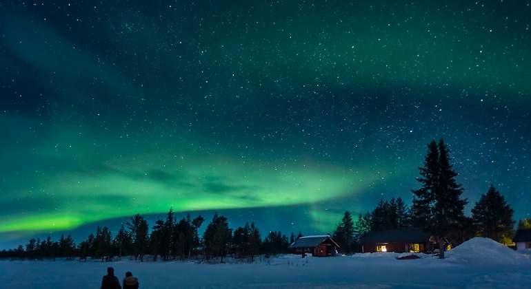 aurora boreal en Laponia