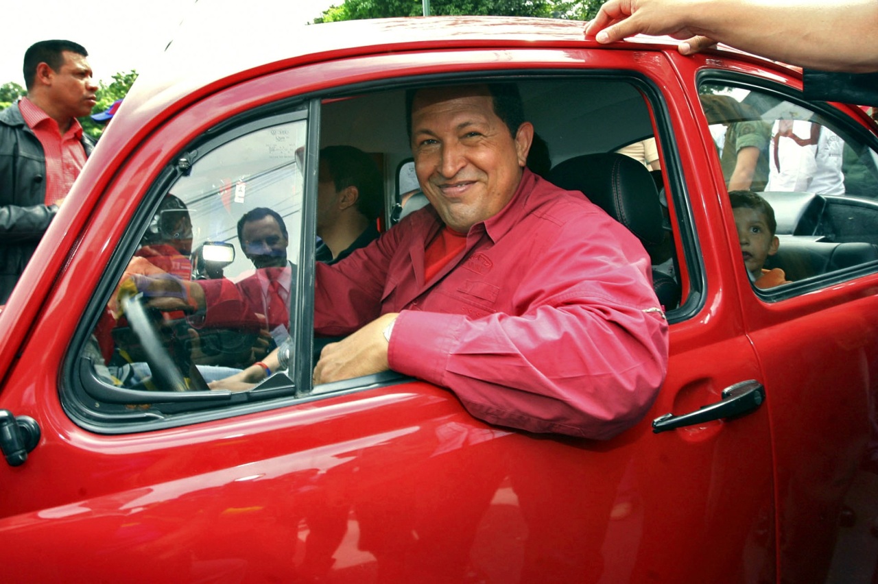 El líder de Venezuela, en un Beetle