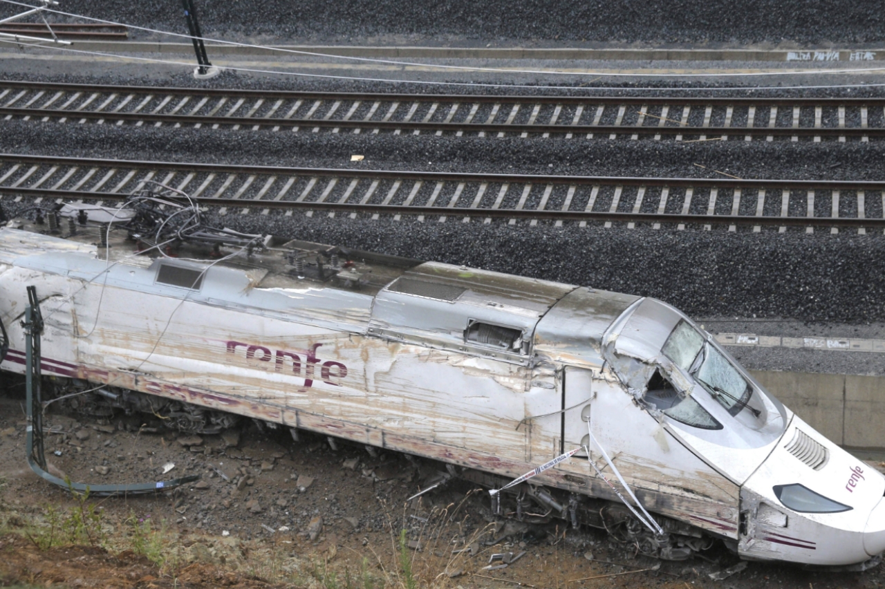 El vagón de cabeza del tren