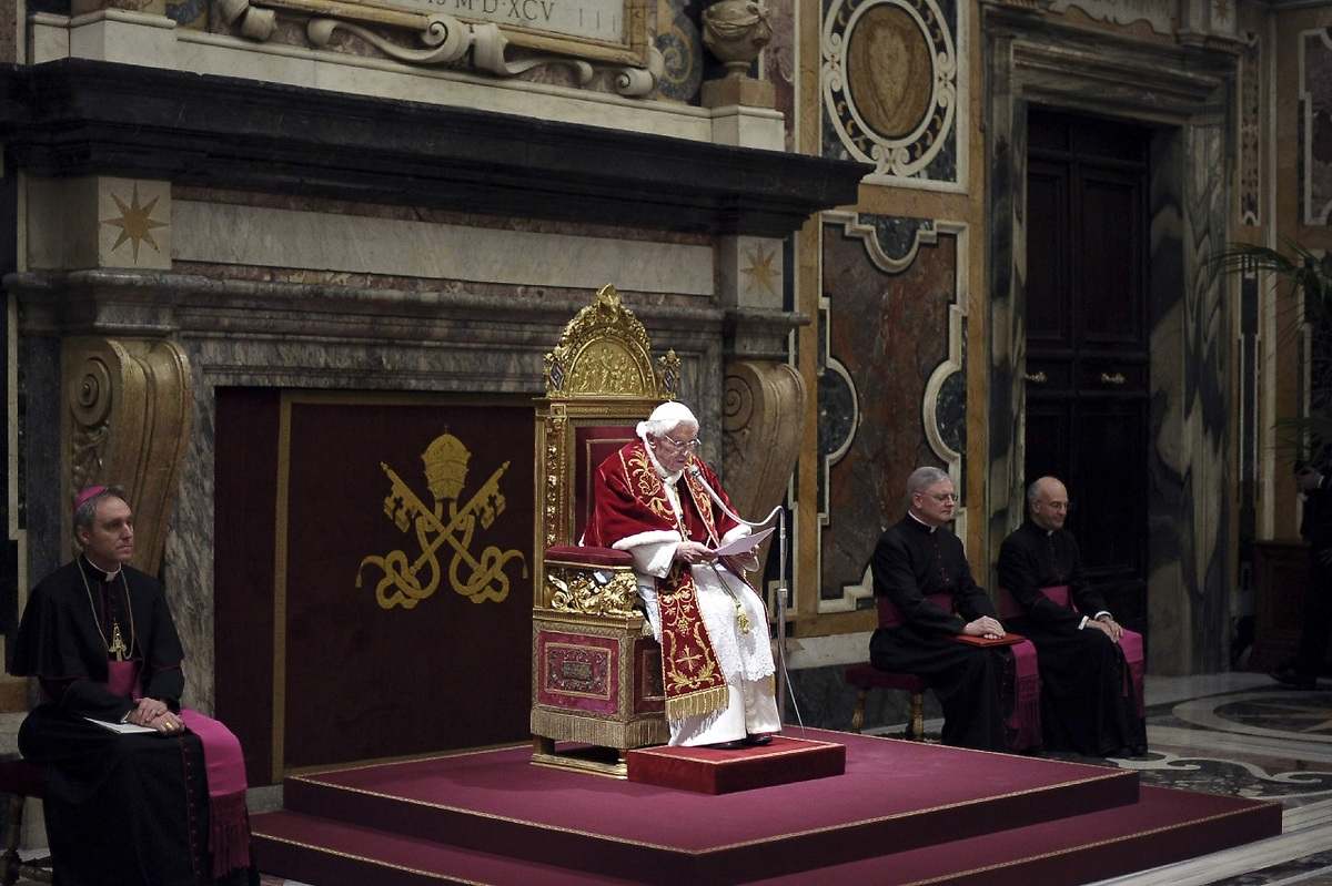 Último acto de Benedicto XVI