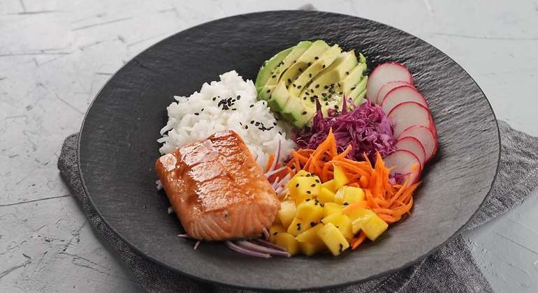 Ensalada de salmón