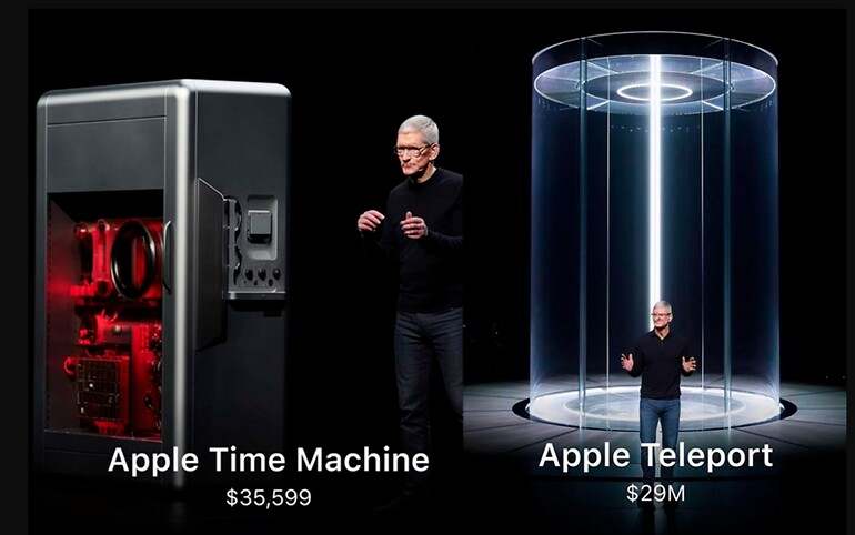 Diseño de Apple Time Machine y Apple Teleport