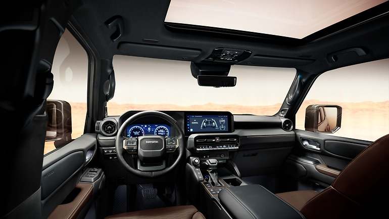 Interior del nuevo Toyota Land Cruiser.