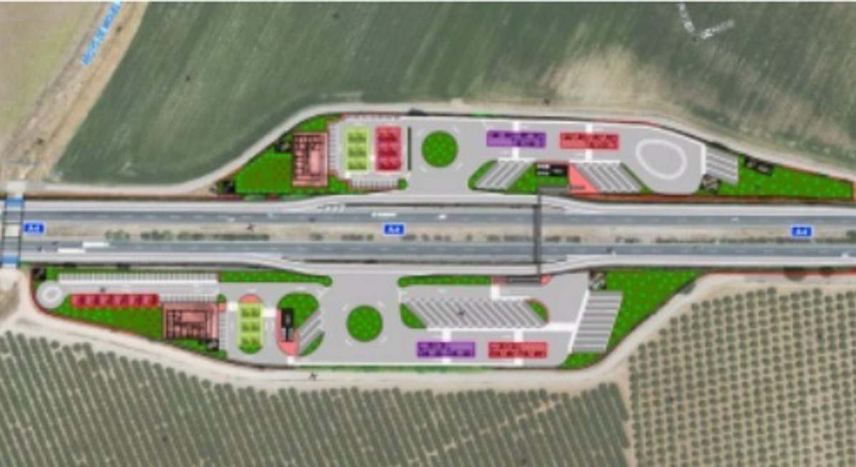 Transportes licita un área de carga ultrarrápida en la A4 en Montoro (Córdoba) por 16,3 millones