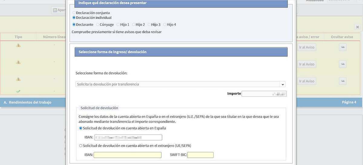 Presentar la declaración
