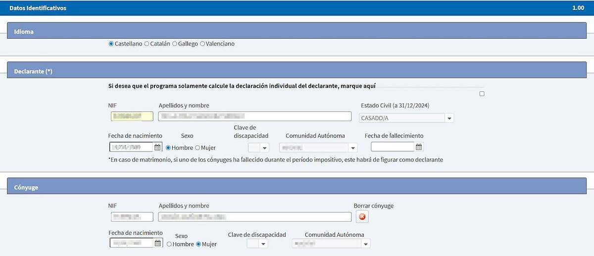 Confirma los datos identificativos