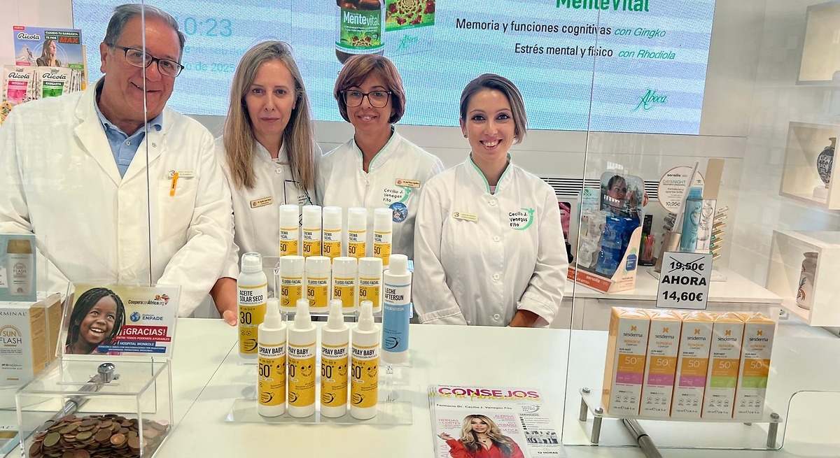 Una farmacia de Badajoz crea su propia línea de protección solar