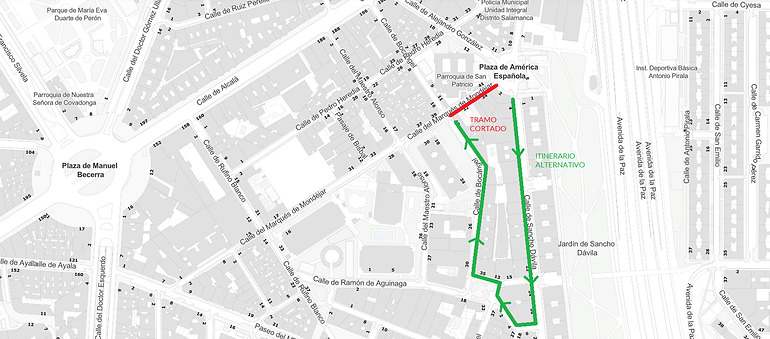 Planos de las obras en la M-30 por el proyecto Parque Ventas