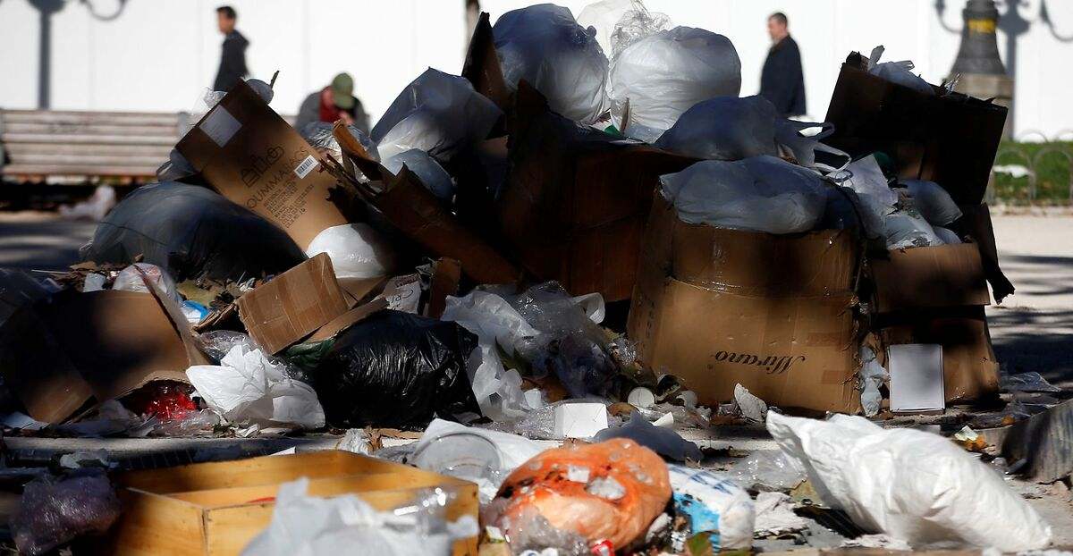 Madrid se llena de basura