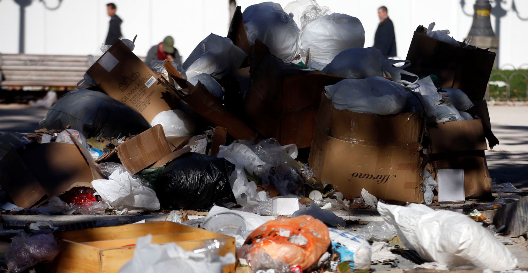 Madrid se llena de basura
