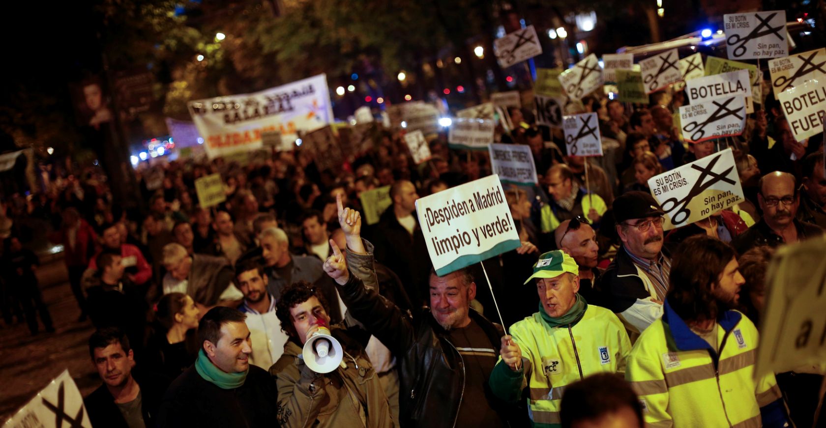 Madrid se llena de basura