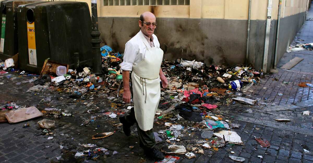 Madrid se llena de basura