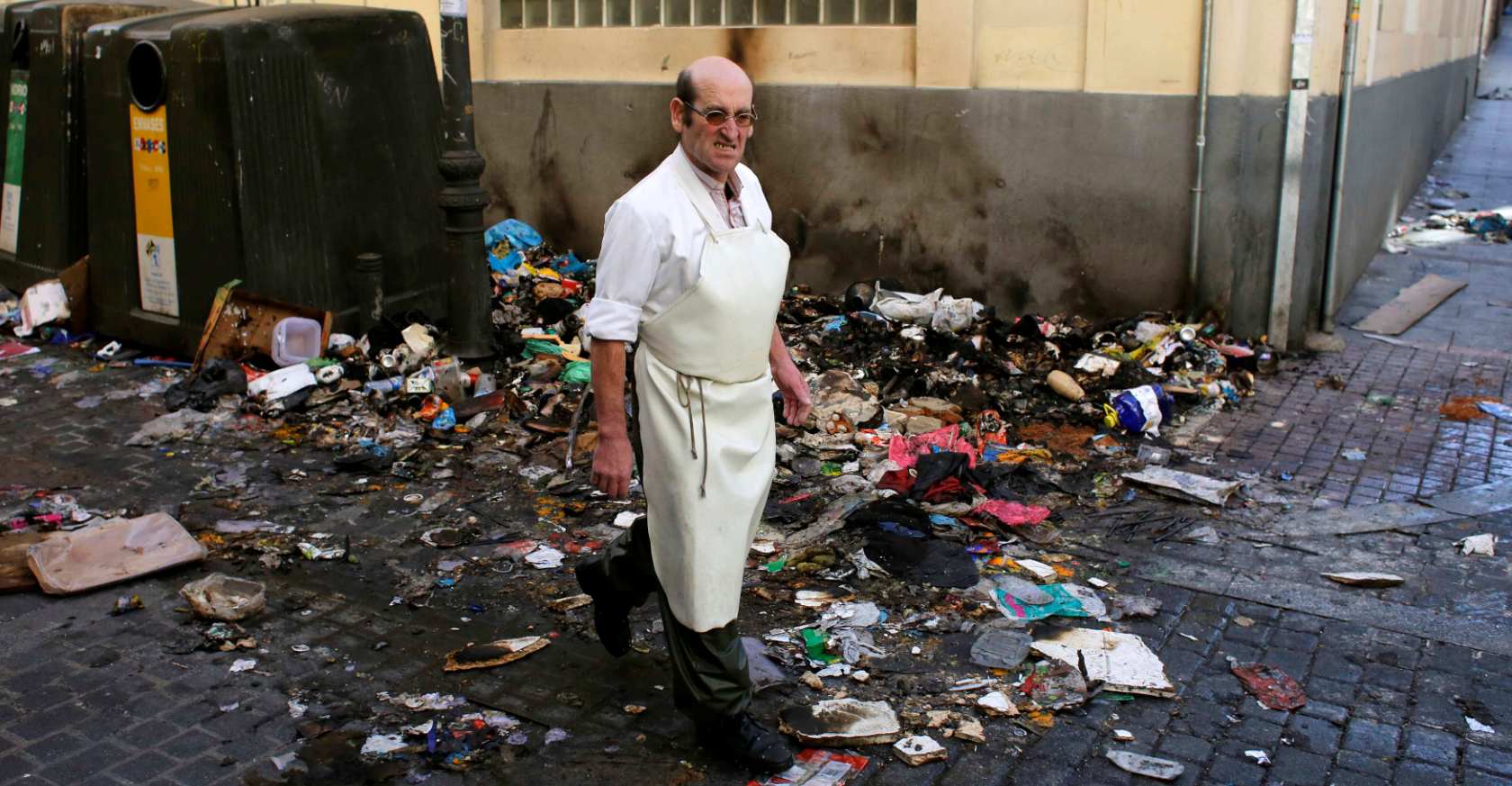 Madrid se llena de basura