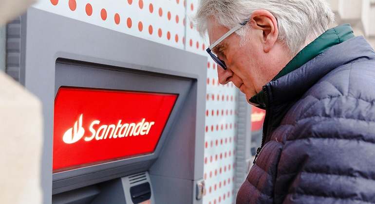 Cajero del Banco Santander.