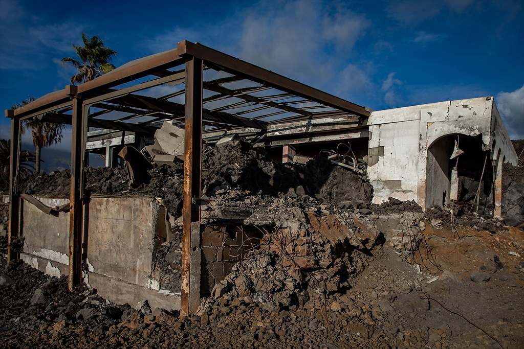 Año 2021. Volcán en La Palma
