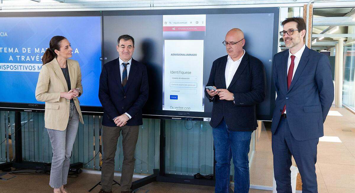 La matrícula escolar gallega se podrá hacer desde el móvil con opción de marcar servicios complementarios y optativas