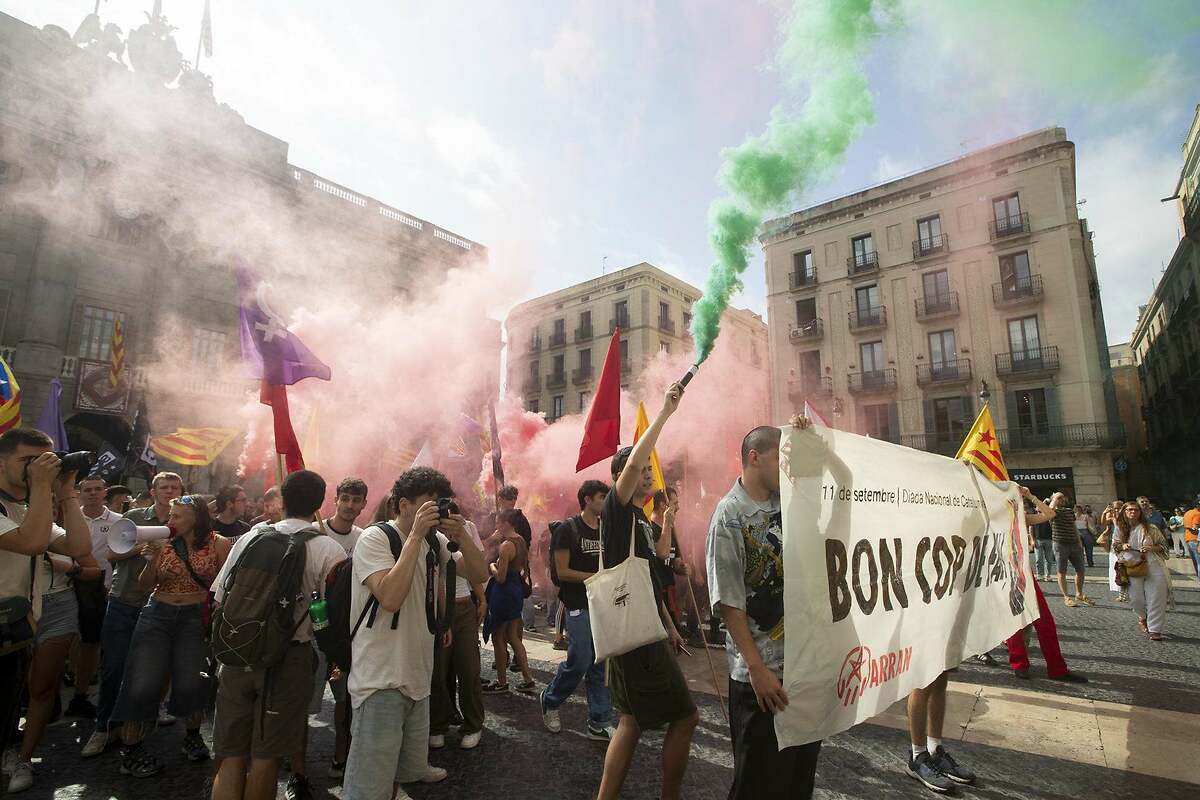 Manifestación de Arràn por la Diada del 11 de Septiembre