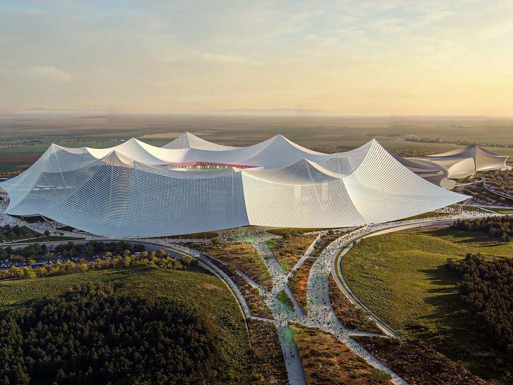 Así es el estadio que está construyendo Marruecos para arrebatar a España la final del Mundial de 2030
