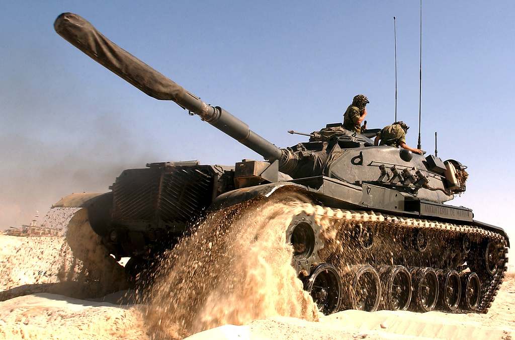 Un M-60 de maniobras en Egipto