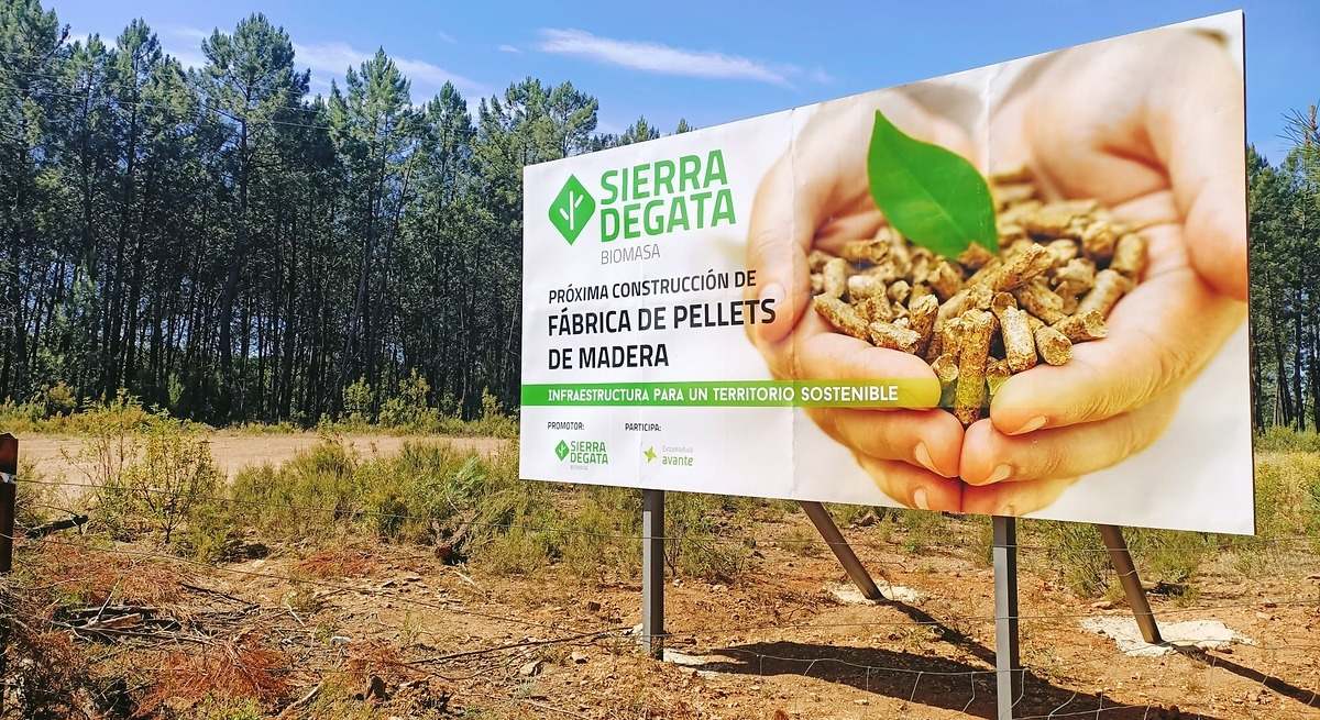 Biomasa Sierra de Gata inicia la construcción de una planta de pellets en Villasbuenas de Gata (Cáceres)