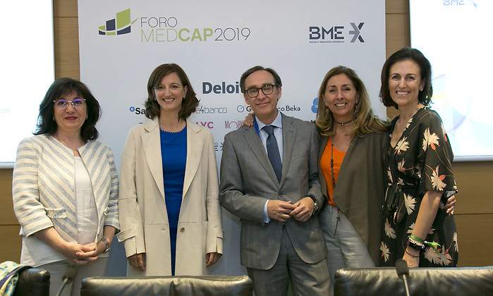 Participantes en la mesa de Mifid en el Foro MedCap