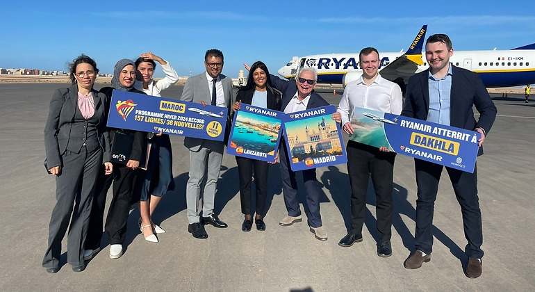 Ejecutivos de Ryanair en Marruecos.