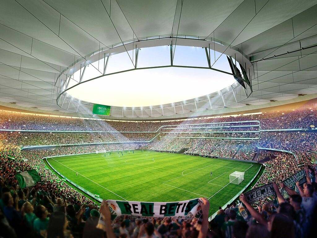 El aspecto que tendrá el nuevo campo del Betis, el Estadio Benito Villamarín