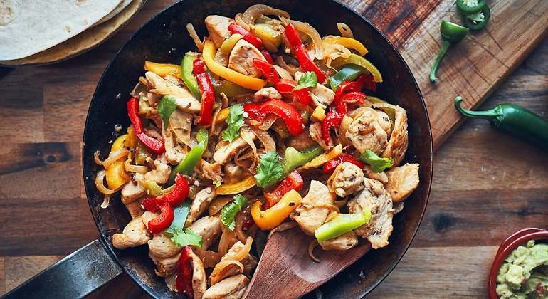 Fajitas de pollo