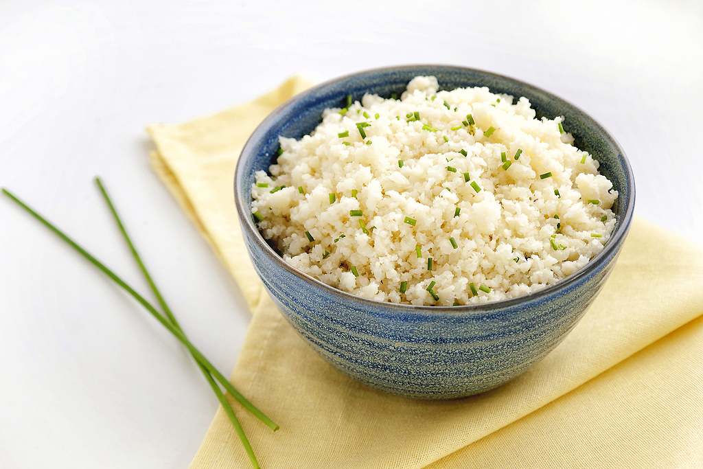 Arroz de coliflor congelado