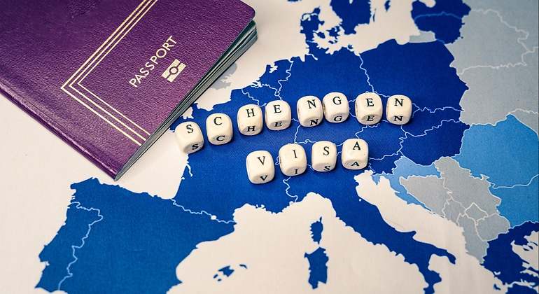 mapa Schengen