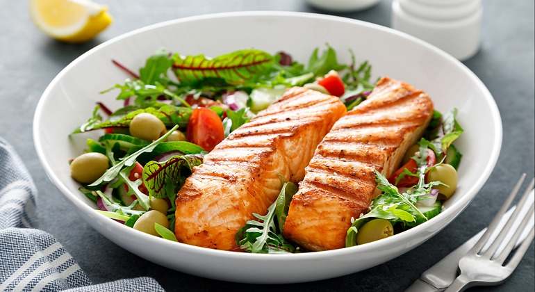 Ensalada de salmón