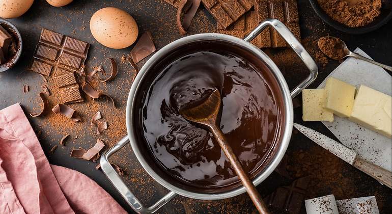 Ingredientes para la tarta de chocolate