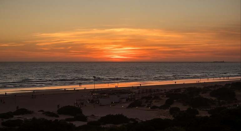 La Barrosa atardecer