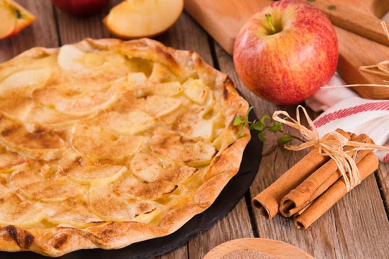 Frittata de manzana