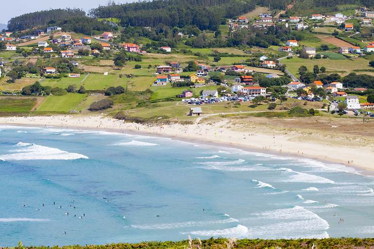 Pantín beach, Valdoviño, Rías Altas, Galicia, Spain.